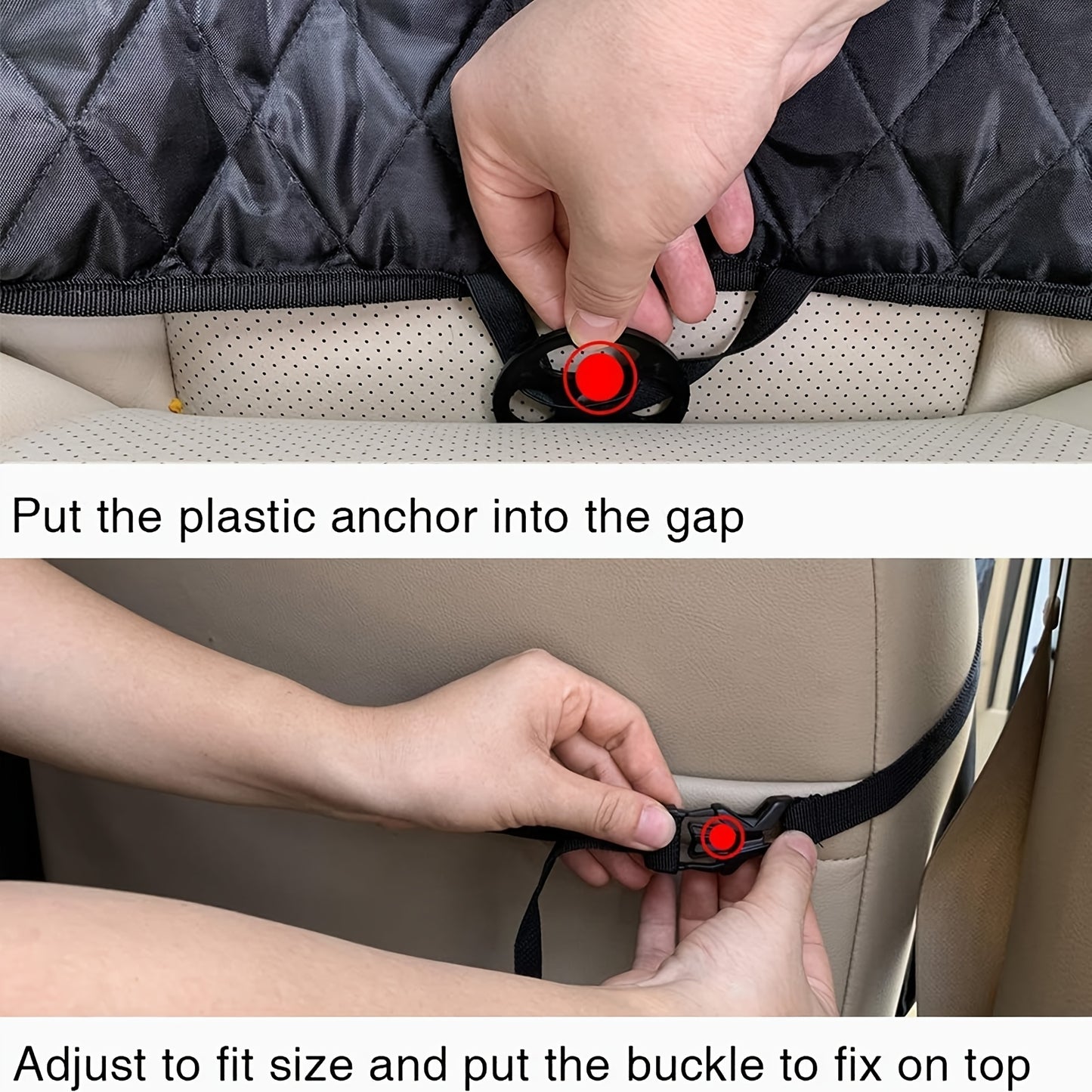 Pet Car Seat Cover Designed As a Non-Slip Hammock for Safe Outdoor Travel, Suitable for Both Dogs And Cats, And Is Foldable for Convenience