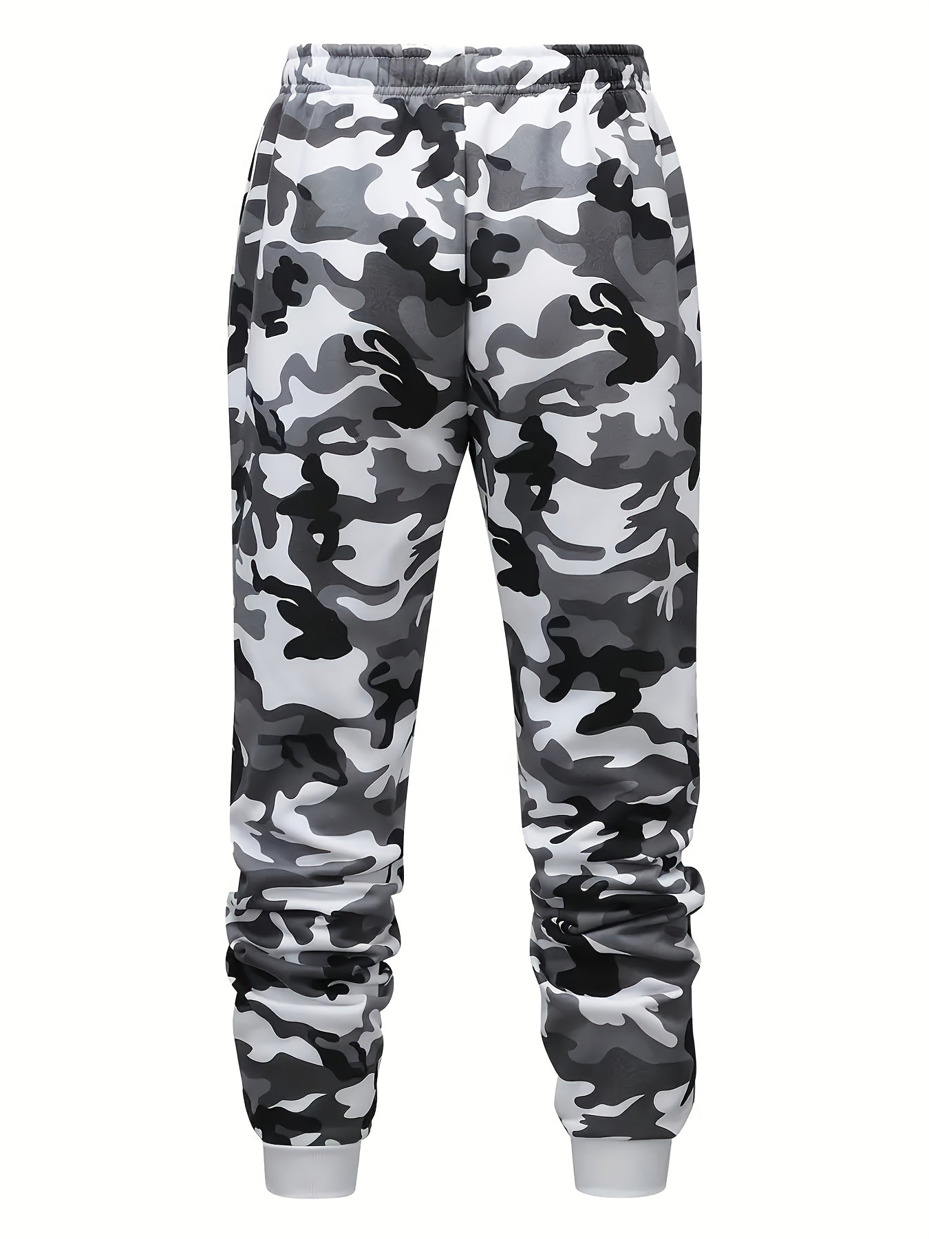 A Set of Two Men'S Casual Hooded Sweatshirts with a Camouflage Design And Kangaroo Pockets, Along with Matching Sports Trousers, Ideal for Streetwear, Outdoor Activities, Hiking, Fitness, Training, Vacations, Parties, Gifts,