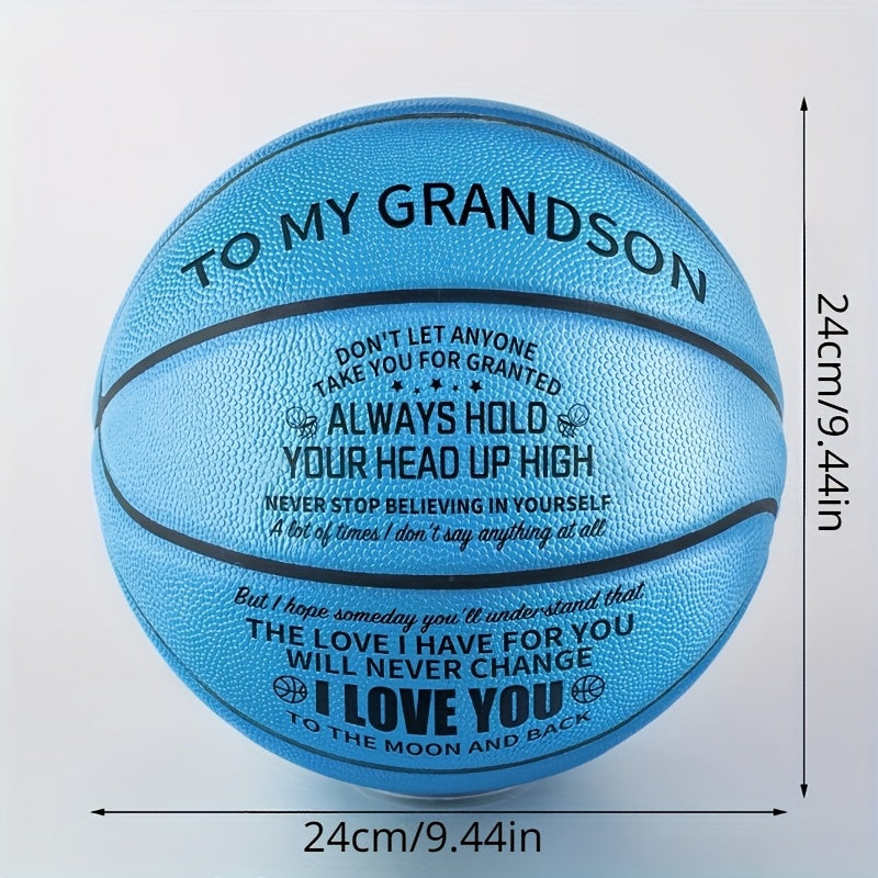 Basketball | Perfect Christmas Birthday Gift for Daughter, Grandson, Nephew, Niece - You Never Lose, Faux Leather, Mixed Color