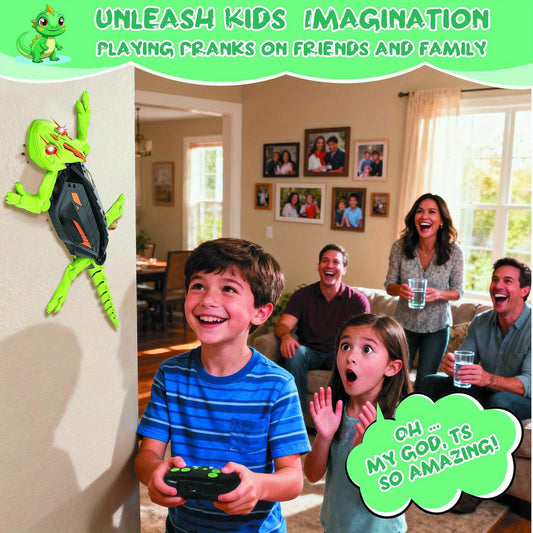 Gecko Remote Control Toy For Boy, Rechargeable Prank Lizard Toy, Wall Climbing Gecko Toy With LED Light, Dual-mode Floor And Wall Climbing Driving, 360° Rotation, Birthday, Halloween, Christmas Gifts