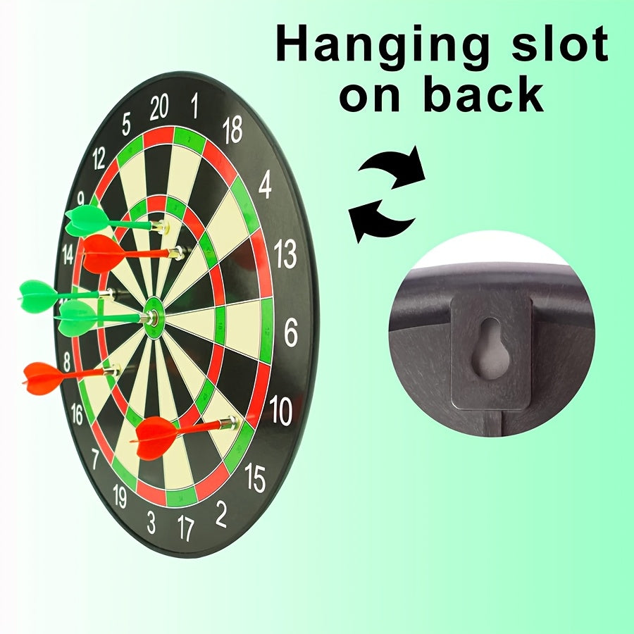 The Darts Board Game Includes 12 Darts, Consisting of 6 Green And 6 Red Ones, Making It an Ideal Gift for Both Indoor And Outdoor Activities. It'S Great for Family And Friends to Enjoy Together And Is a Safe Option for Playin