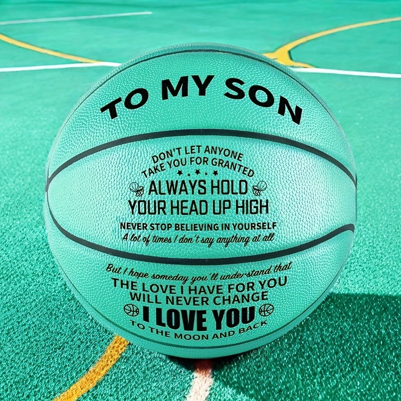 Basketball | Perfect Christmas Birthday Gift for Daughter, Grandson, Nephew, Niece - You Never Lose, Faux Leather, Mixed Color