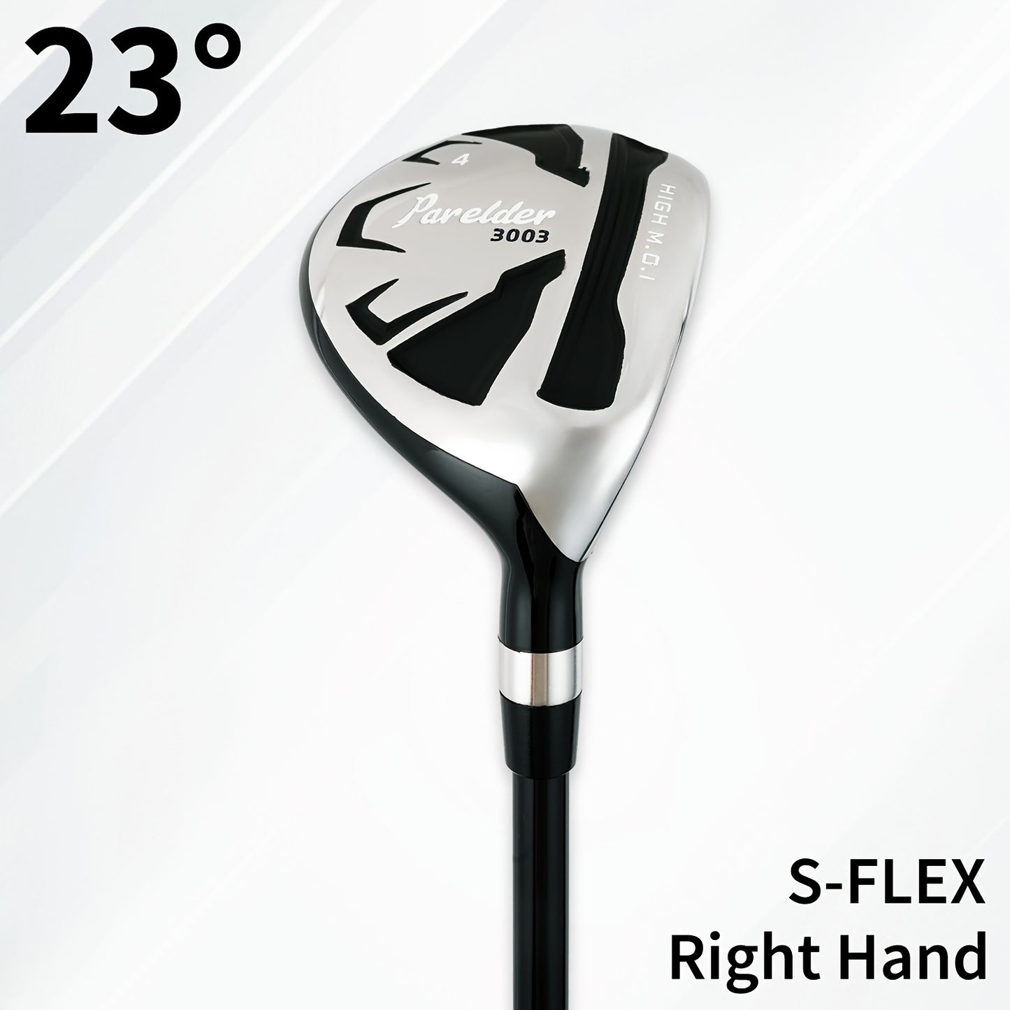 1 Parelder Men's Right Hand Golf Hybrid | Lofts 17°/20°/23°/26° | S/R Flex with Premium Rubber Grips and Carbon Fiber Shaft |, Aerodynamic Design for Max Distance & Forgiveness