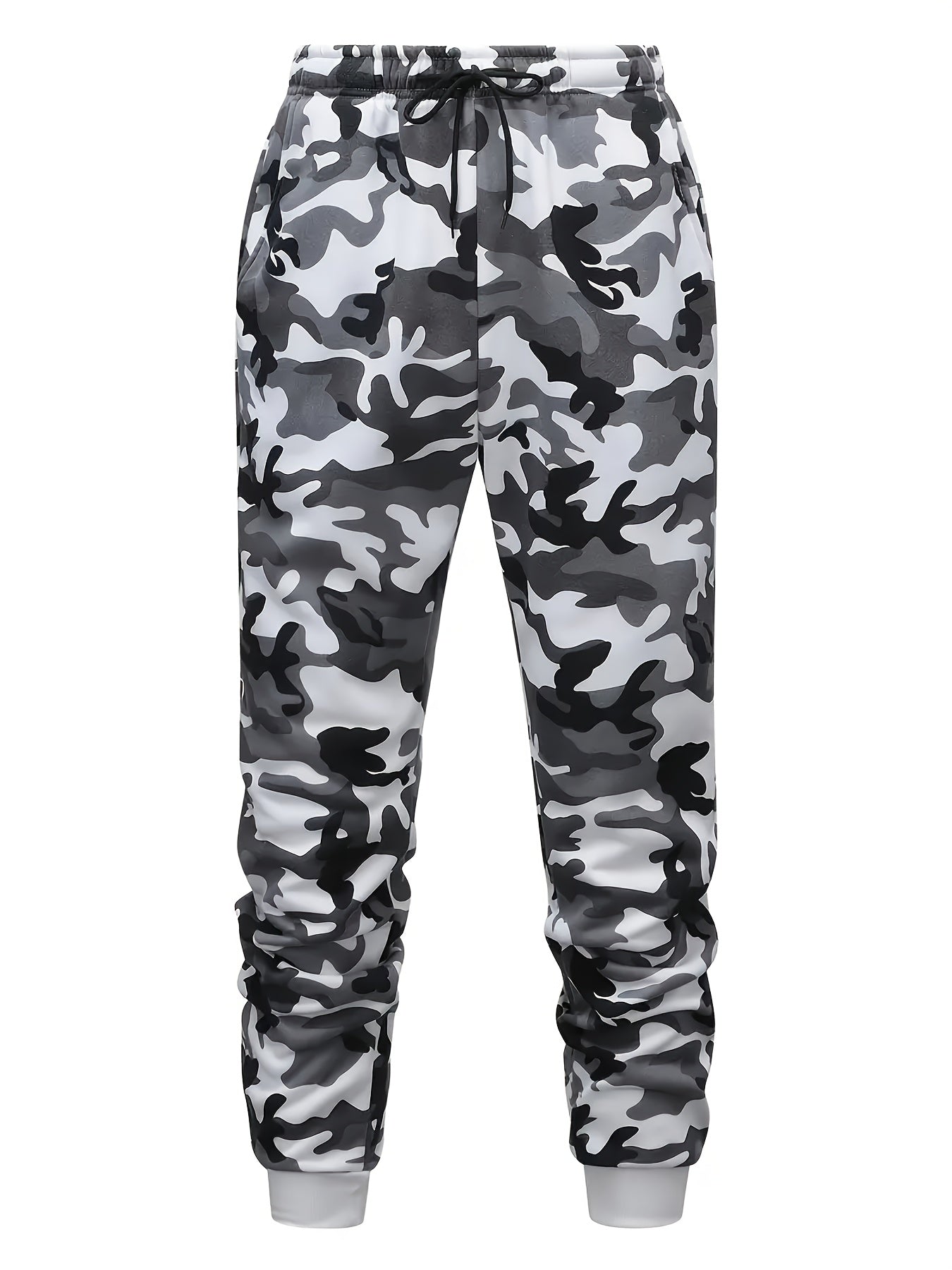 A Set of Two Men'S Casual Hooded Sweatshirts with a Camouflage Design And Kangaroo Pockets, Along with Matching Sports Trousers, Ideal for Streetwear, Outdoor Activities, Hiking, Fitness, Training, Vacations, Parties, Gifts,