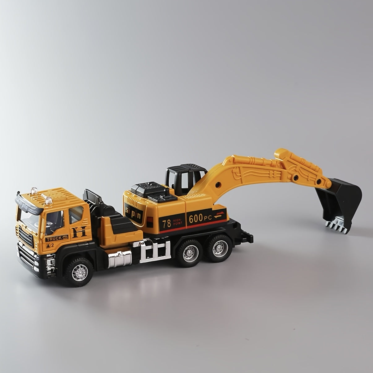 Die-Cast & Plastic Construction Truck Playset, Mini 5.8" Inertia Engineering Vehicle, Crane, Excavator, Cement Mixer, Dump Truck Toys for Boys 3-8 Years, Ideal Gift for Party Favor Christmas, Imaginative Play, ' Playset, Mini