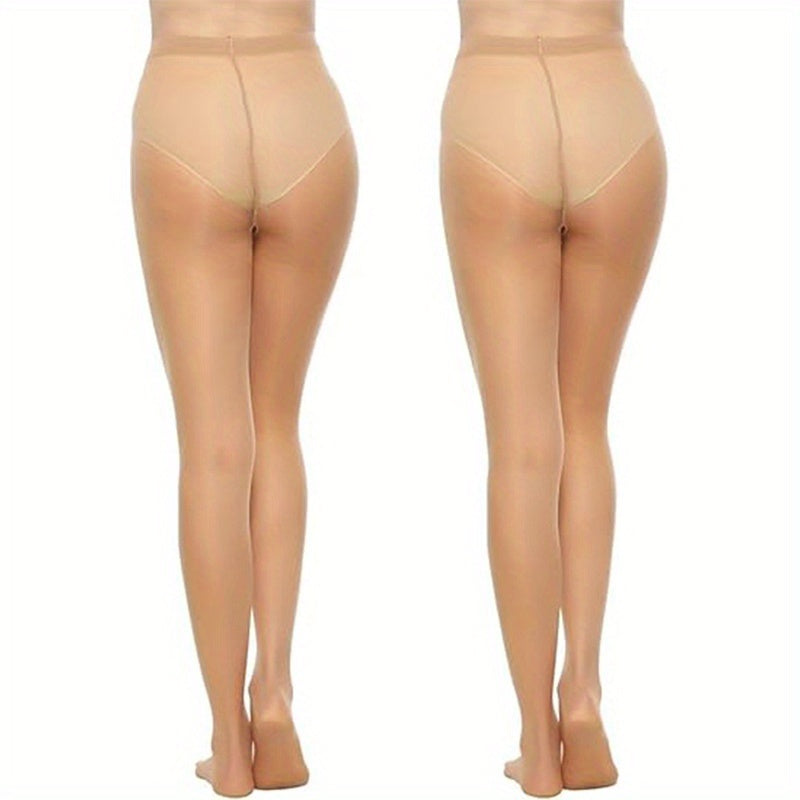 6 Pairs Women'S High-Waisted Sheer Pantyhose - Smooth Lightweight Breathable Tights with Arch Support & Control Top, Nude/ - Everyday & Formal Wear, Comfortable All-Day Fit, Hand Washable - Versatile for Casual, Office, Party