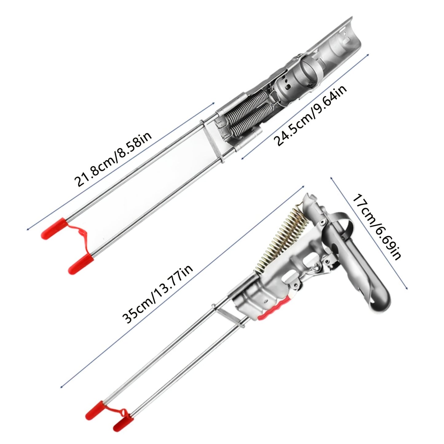 Set of 3 Automatic Spring Fishing Rod Holders Made of Stainless Steel, Featuring Double Springs And a Foldable Design for Ground Support