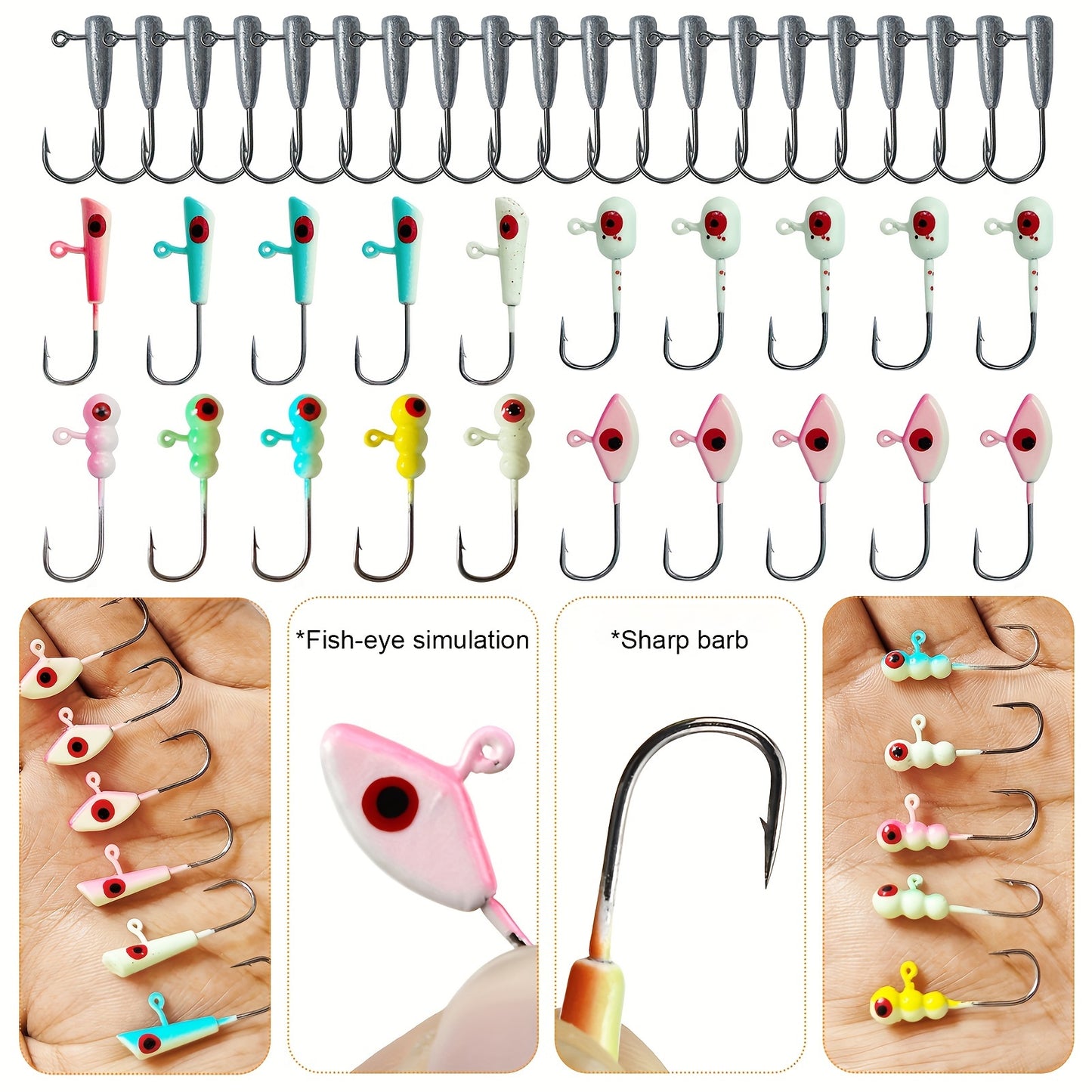 228pcs Crappie Lures Kit With Soft Plastic Paddle Tail, Tube Jig Heads, Split Shots, Peg Floats Crappie Lures Jigs Accessories For Crappie Trout Bass Walleye