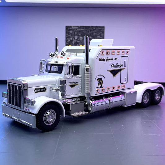 Metal Diecast Model Car, Semi, Heavy, And Tow Truck Toy Car, 1:24 Scale Truck Model Toy, Pull Back Alloy Truck Toy, Perfect Gift for Kids Over 6 Years Old, Birthday Gift, Toy Car Collectible Ornament, Toycar, Birthday Gift Id