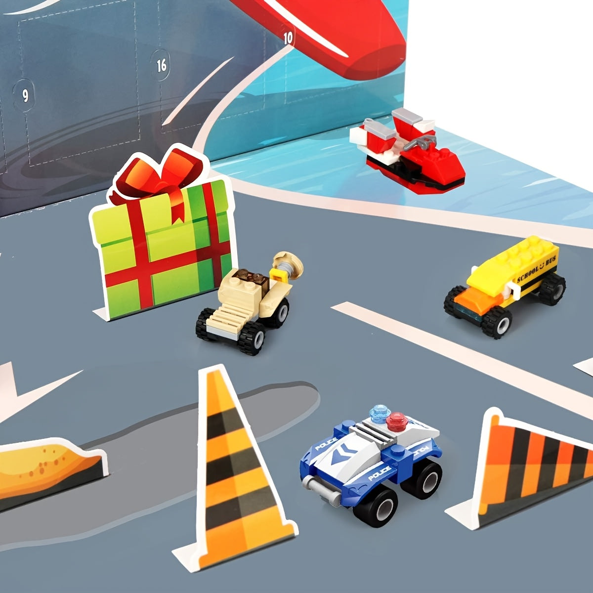 Christmas Advent Calendar 2025, Kids Building Toys Advent Calendar Countdown to Christmas with Vehicles Pull Back Cars Construction Toys 24 Days Count Down Gift for Boys Girls