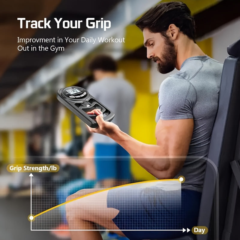 Great Christmas Gifts-DRASPOTEE 1pc Electronic Hand Grip Strength Trainer, For Hand Exercise, Strength Training, 264Lbs/120Kg