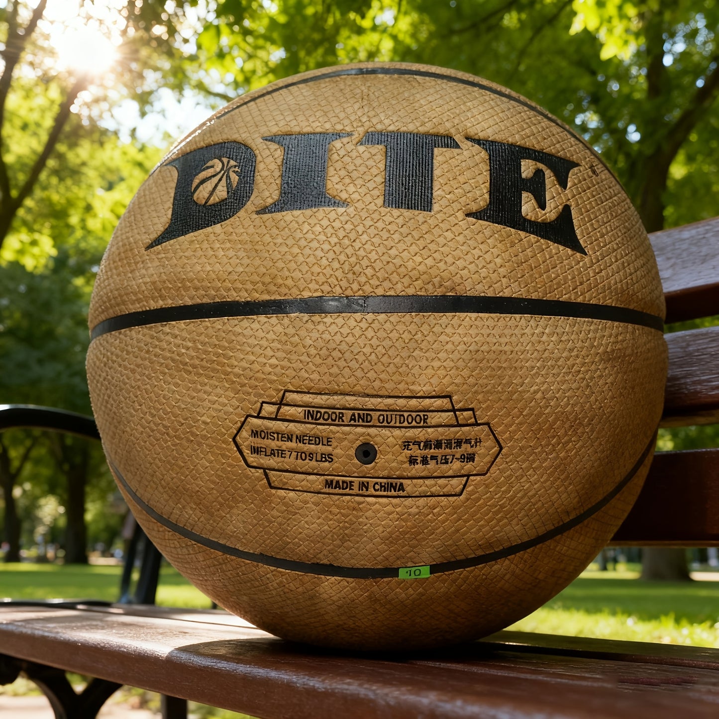Slam Dunk Series, Brown Basketball, Cross-Textured Surface, Excellent Anti-Slip And Shock-Absorbing Performance, Suitable for Indoor And Outdoor Training And Competition, Premium Sports Equipment, Moisture-Wicking And Sweat-E