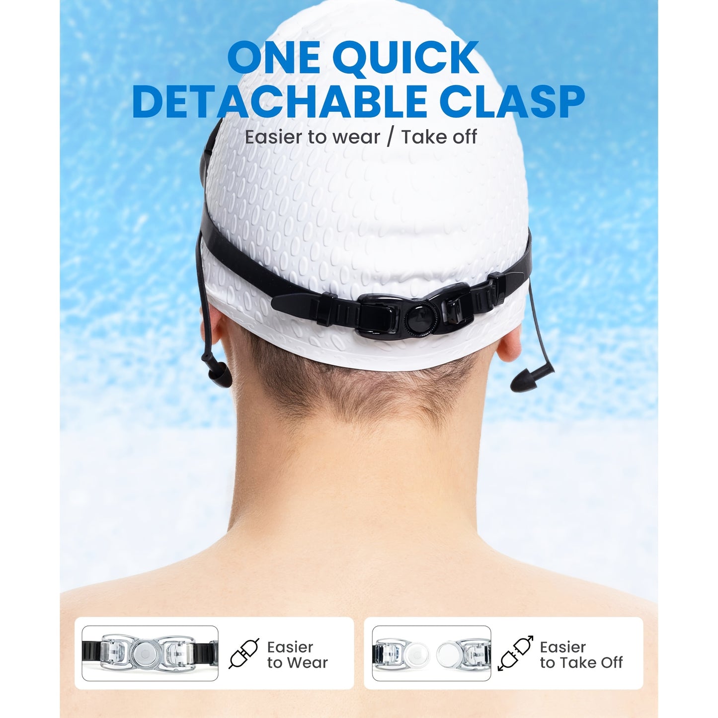 3pcs NSSIW Trendy Retro Adult Large Frame Casual Swimming Goggles Men's Women's Universal Plain Swimming Goggles Goggles - Casual Goggles Swimming Goggles