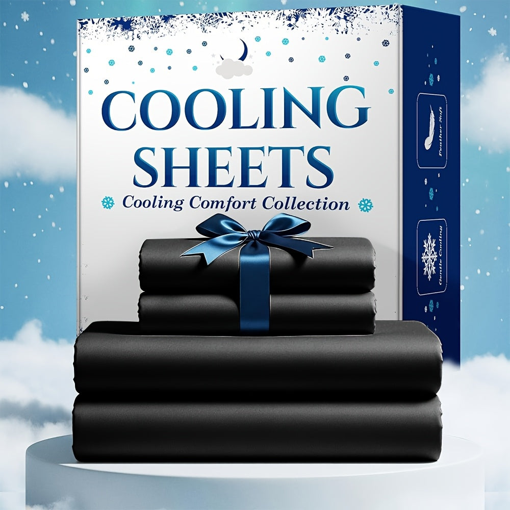 Extra Deep Pocket King Sheets - 4pcs Breathable & Cooling Bed Sheet Set, Hotel Luxury, Soft Wrinkle-Free for Extra Deep Mattresses