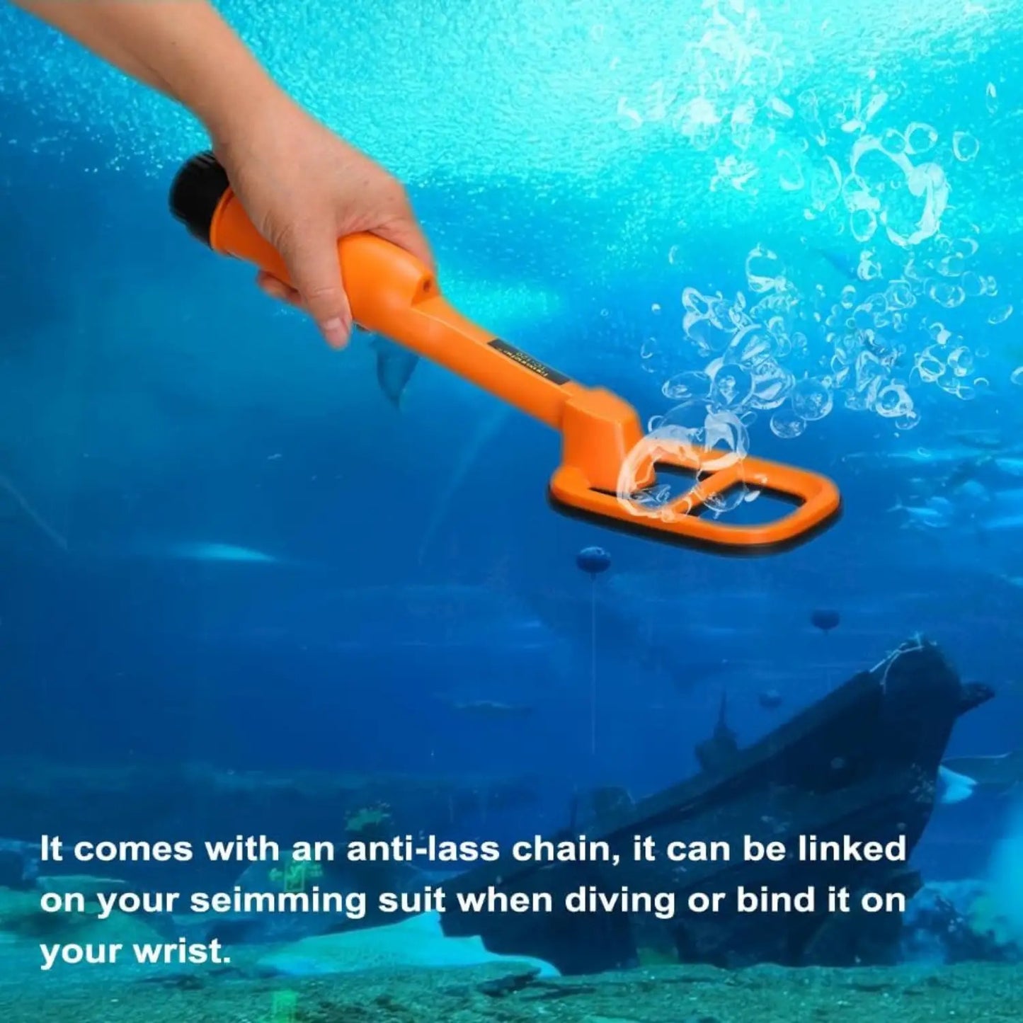 High precision deep water metal detector- 100 feet waterproof, anti-interference large cable, suitable for all kinds of metal detection, Treasure Hunting Tool, Underwater Metal Finder, Lightweight Design, Handheld Device, Pre