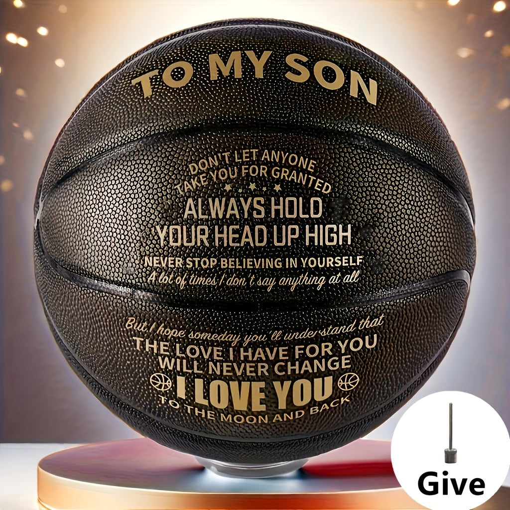 Basketball | Perfect Christmas Birthday Gift for Daughter, Grandson, Nephew, Niece - You Never Lose, Faux Leather, Mixed Color