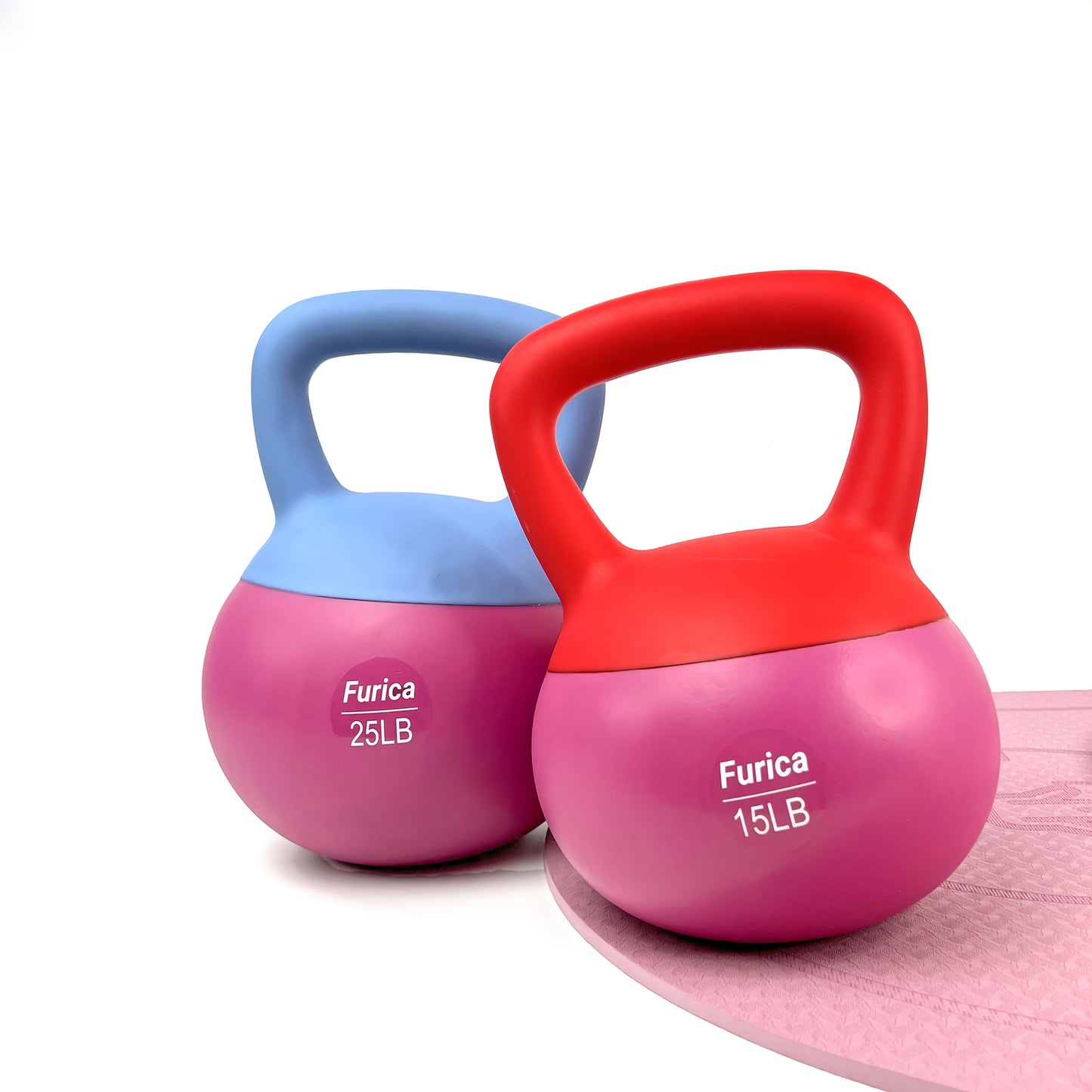 1pc Rose Red Soft Kettlebell Weighing 5-30LB, Suitable For Different Exercise Cycles, Enhancing Strength, Suitable For Families Or Friends, Suitable For Home Fitness And Gym, PE Polyethylene Kettlebell