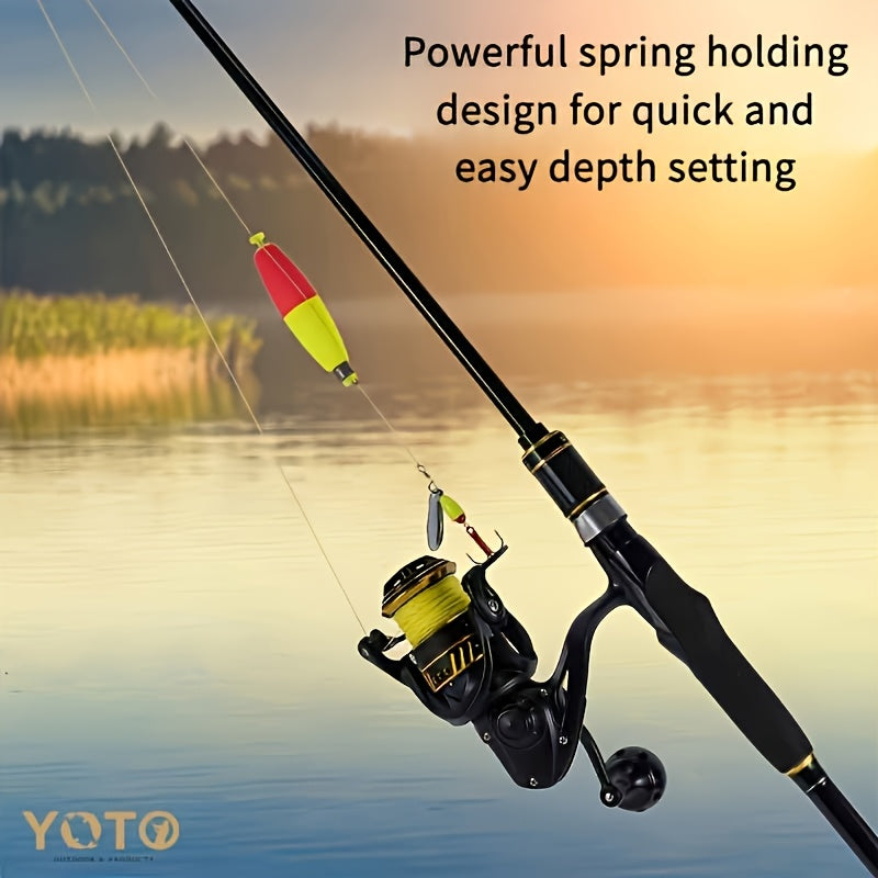 30pcs Premium EVA Fishing Floats - High Sensitivity & Visibility - Column-shaped, Weighted Sea Fishing Gear For Enhanced Performance, Without Battery