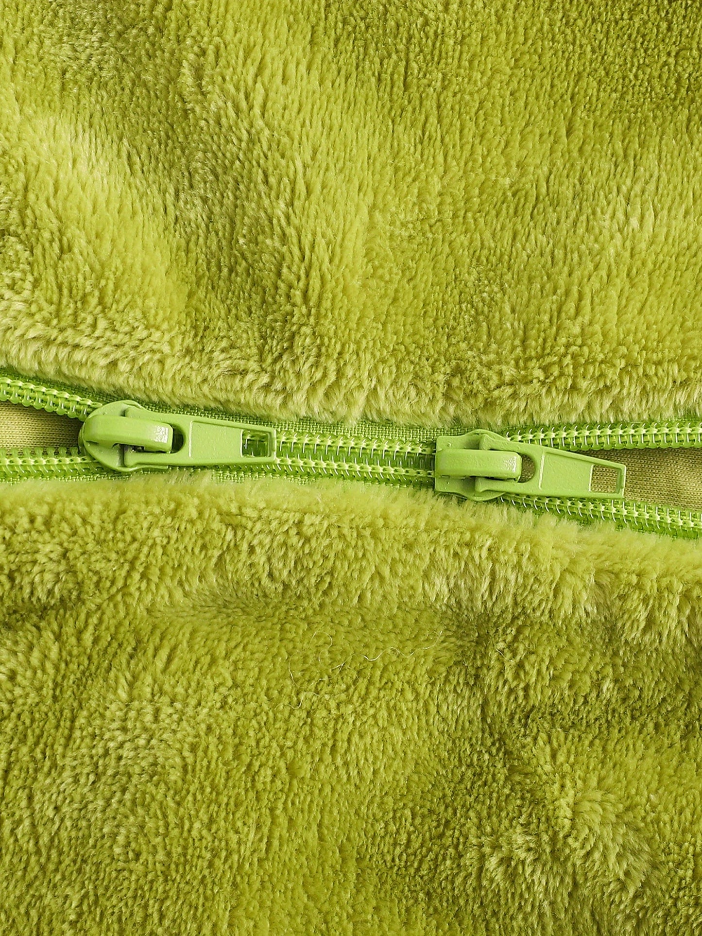 Infant Baby Boy & Girl Green Monster - Furry Hooded Zipper Jumpsuit with Plush Trim, Soft Fuzzy Outfit with Heart Cutouts & Fluffy Ears for Christmas, Birthday Party, Everyday Play - Easy-Care Monster Romper ( to 12m) - Hand