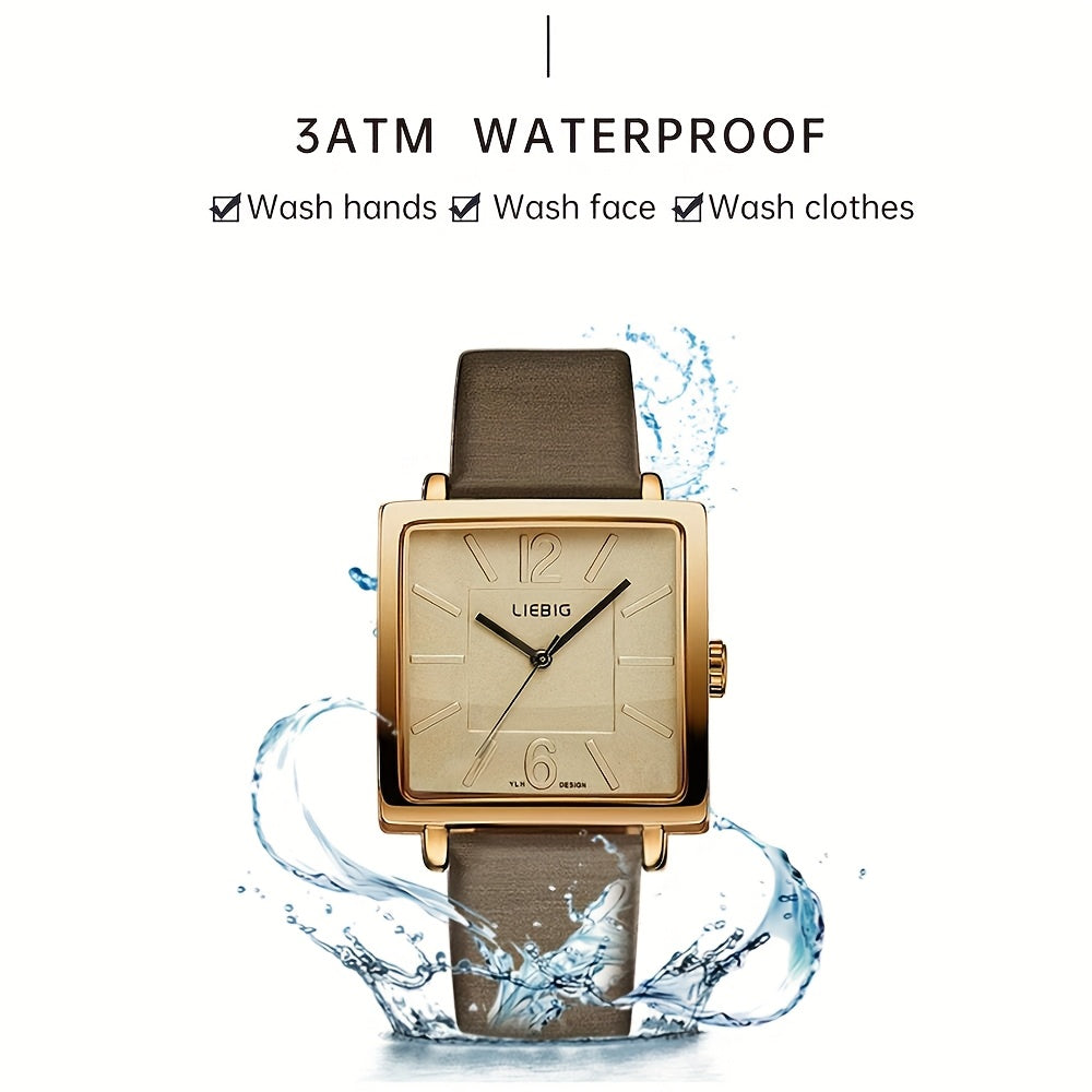 Fashion 'S Watches Waterproof - LIEBIG Slim Business Quartz Watch for Work Party Daily Outfits, Elegant Dress Wristwatch.Suitable for Men And Women.