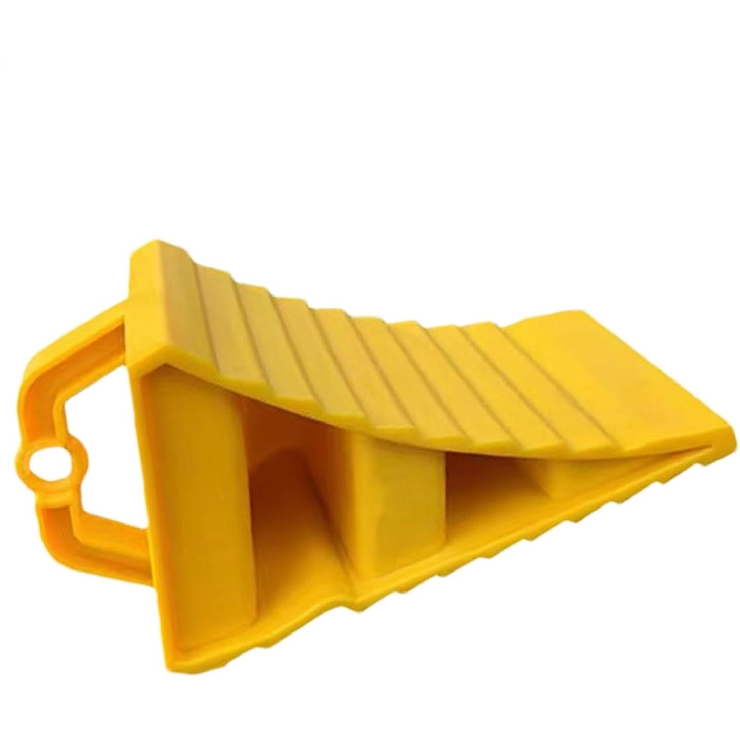 2pcs Wheel Stopper for Car | Multipurpose Anti-Slip Wheel Chocks | Anti-Slip Wheel Stopper | Portable Yellow Tire Chocks | Wear-Resistant Tire Stopper for Trucks,, Trailers, Car Wheel Stoppers For Garage, Trailer Equipment, S