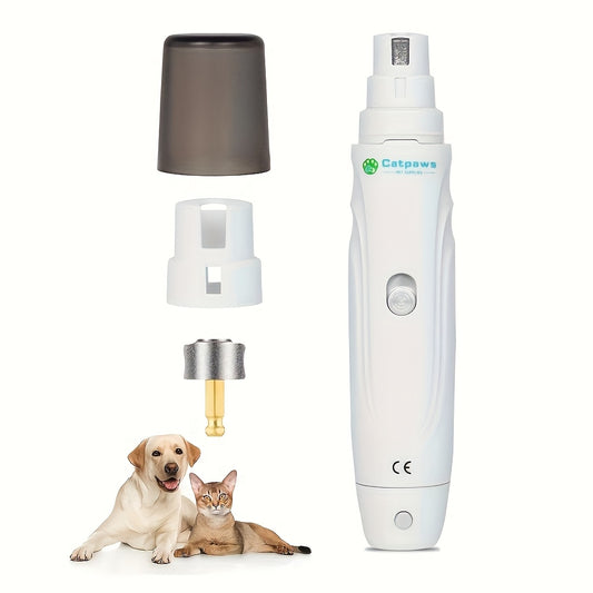 Electric Pet Nail Grinder, Electric Dog Nail Scissors, Quiet Electric Dog And Cat Claw Nail Trimmer Tool. Safe And Convenient Beauty, Dog Nail Trimmer, Smooth Metal Surface, Smooth Operation, No Battery