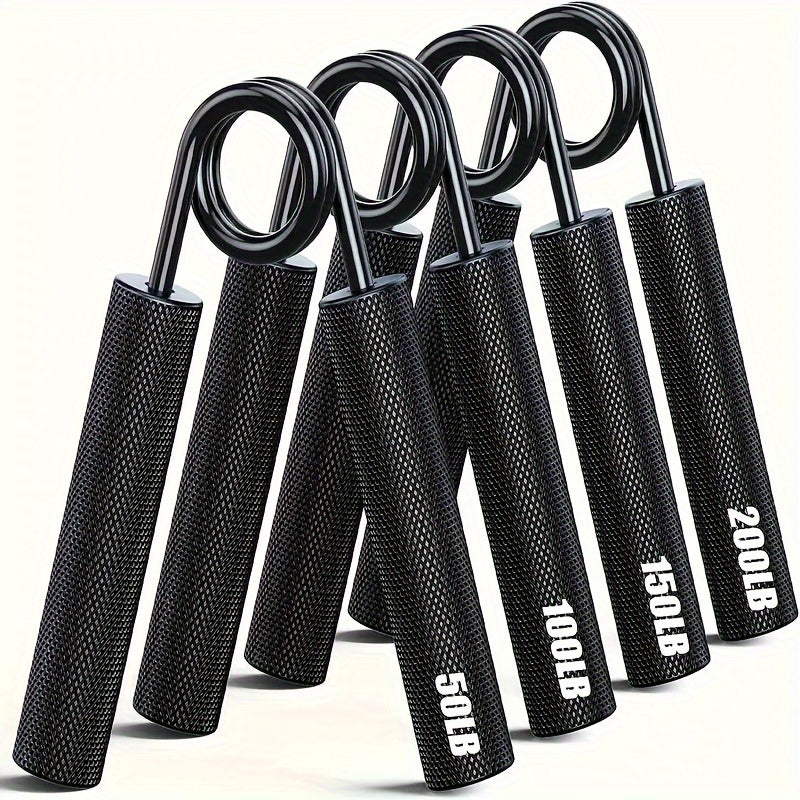 DRASPOTEE 4pcs Heavy-Duty Forearm Exercise Grip Strengthener 50LB-200LB Metal Hand Grip Strengthener, Quick Wrist & Forearm Strength Increase, Hand Gripper For Muscle Building And Hand Rehabilitation