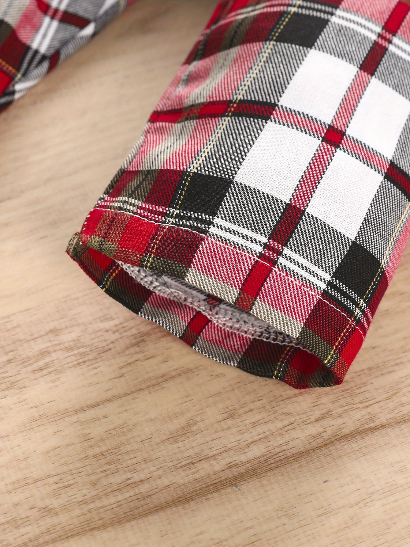 Red Plaid Baby Girl Dress with Green Sash & Tulle Skirt, Halloween Christmas Party Outfit for Toddler Photo Shoot