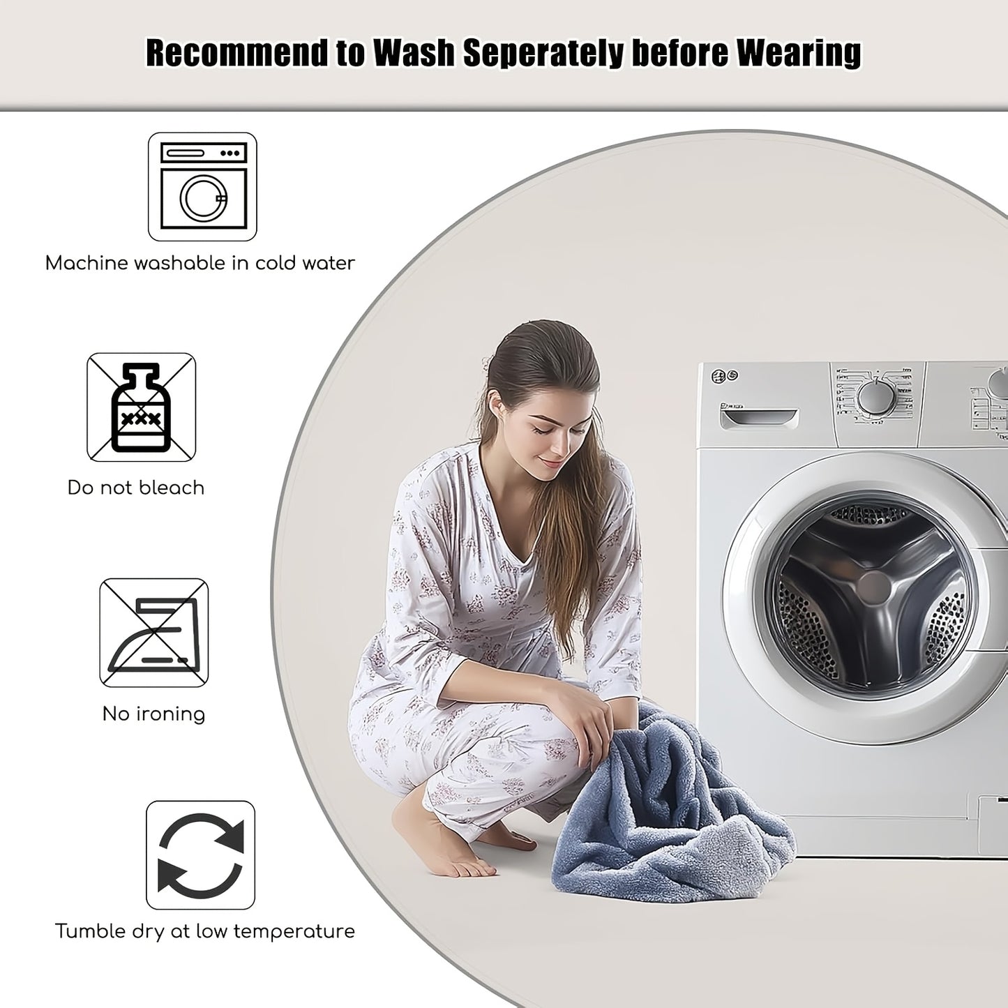 Giant Super Soft Wearable Hooded Blanket Robe - Winter Warm Fleece Sleepwear For Adults, Valentine'S Day Gift