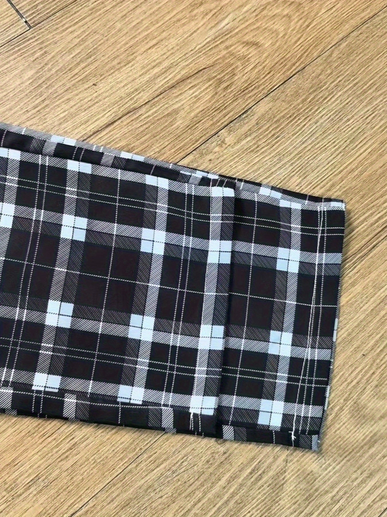 4-Pc Men'S Casual Plaid Pants - Non-Stretch Trousers with Drawstring Waist, Regular Fit All-Season Formal & Everyday Pants for Office, Casual Attire - Available in
