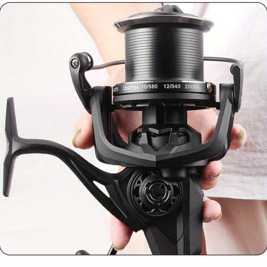 Heavy Duty Spinning Fishing Reel 12000/14000 - Saltwater Surf Rod Compatible with 6+1BB Bearing System, 55 Lb Drag & 4.8:1 Gear Ratio, Stainless for Jumbo Saltwater Fish () - Suitable for inshore, offshore, monster fish
