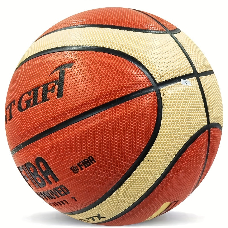 1pc of High-quality PU7 Basketball, Durable Basketball, Super Elasticity and Excellent Feel, Suitable for Outdoor and Indoor Games and Training - Adult Size, Celebrate the Game