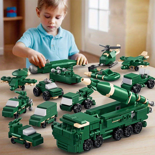 Military Fan Car And Ship Carrier Building Blocks Are Suit, Splicing Is Simple And Easy to Operate, Suitable As a Gift for Birthday, Christmas, Halloween, Thanksgiving, New Year, Party, Perfect Gift