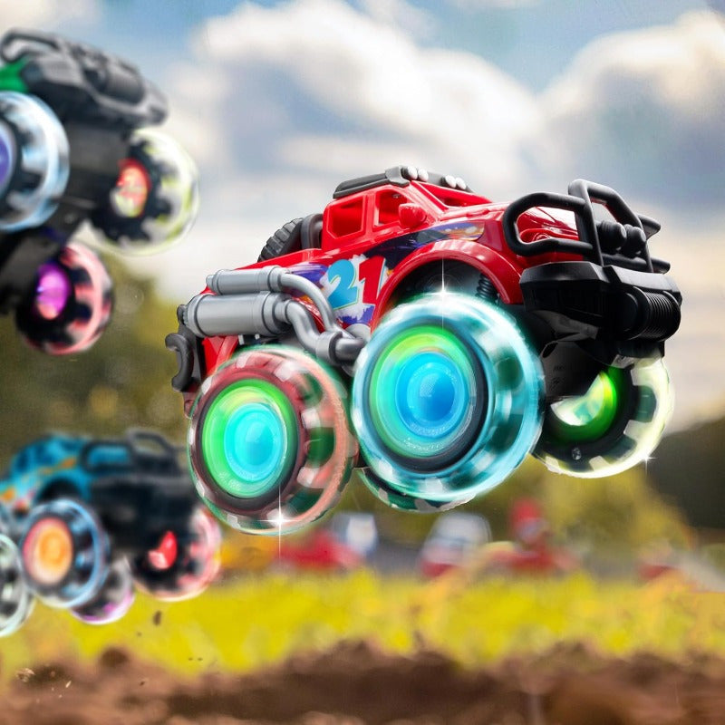 3 Pack Monster Truck Toy for Kids, Monster Toy Truck with Flashing LED Wheels -Friction-Powered- Light-Up Cars for Toddlers -Christmas Birthday Gifts for Boys And Girls