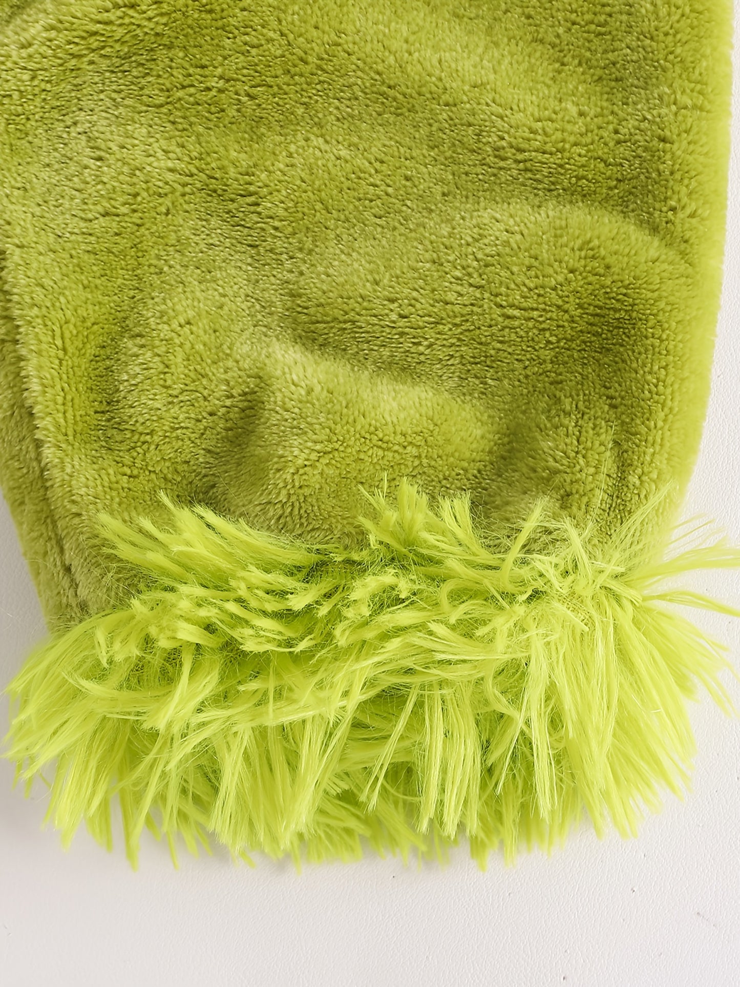 Infant Baby Boy & Girl Green Monster - Furry Hooded Zipper Jumpsuit with Plush Trim, Soft Fuzzy Outfit with Heart Cutouts & Fluffy Ears for Christmas, Birthday Party, Everyday Play - Easy-Care Monster Romper ( to 12m) - Hand