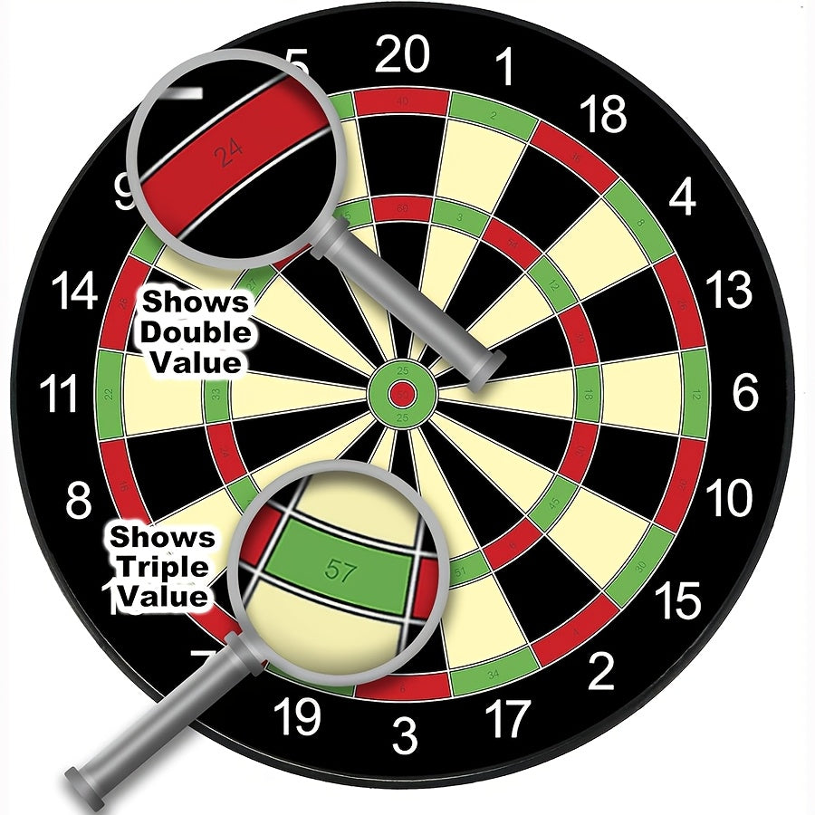The Darts Board Game Includes 12 Darts, Consisting of 6 Green And 6 Red Ones, Making It an Ideal Gift for Both Indoor And Outdoor Activities. It'S Great for Family And Friends to Enjoy Together And Is a Safe Option for Playin