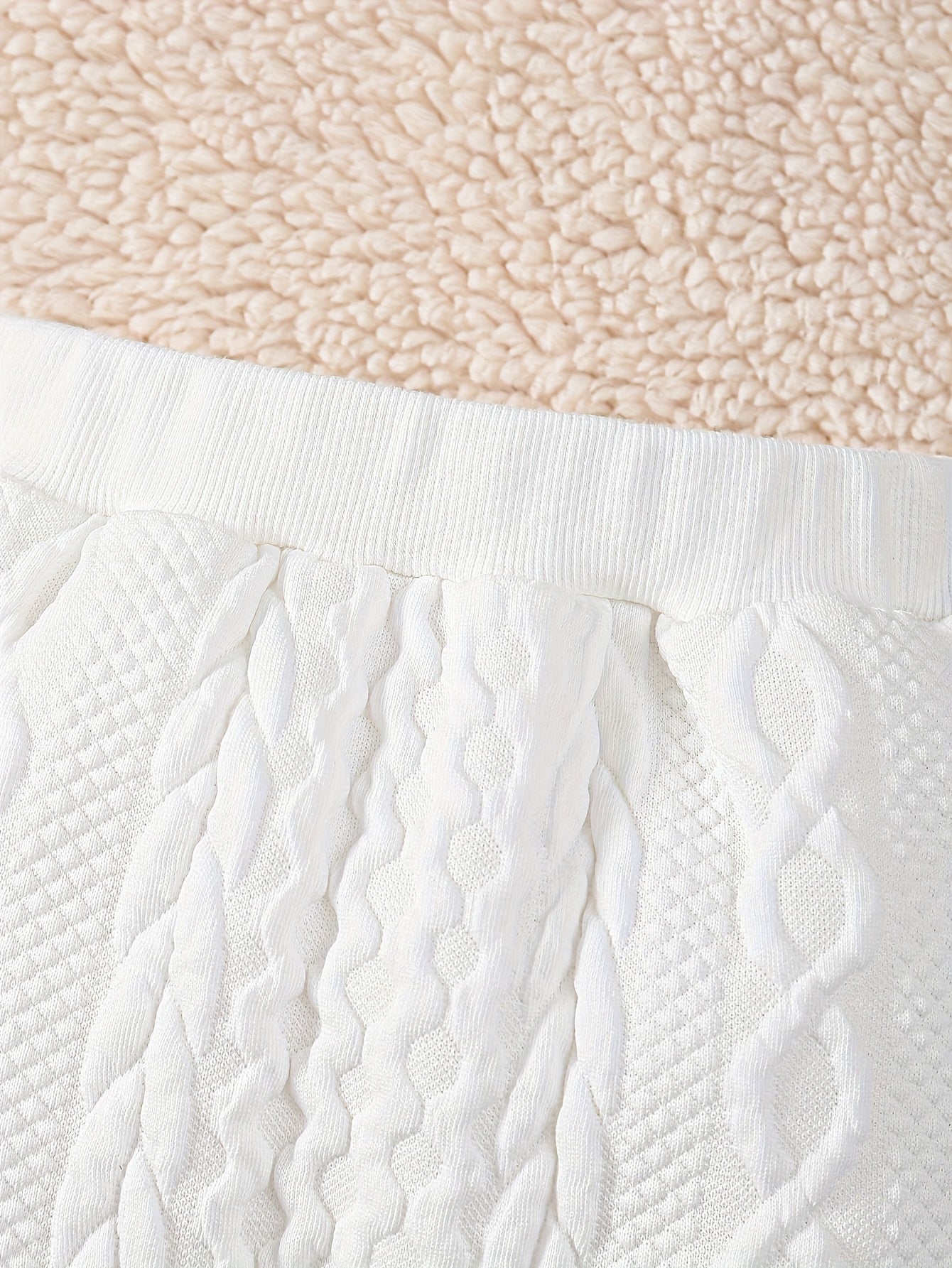 Christmas New Letter Antler Embroidery Knitted Pattern Solid Color Ribbed Hoodie with Fur Collar Long Pants Set for Baby Boys Winter Warmth And Cute, Perfect for Outdoor