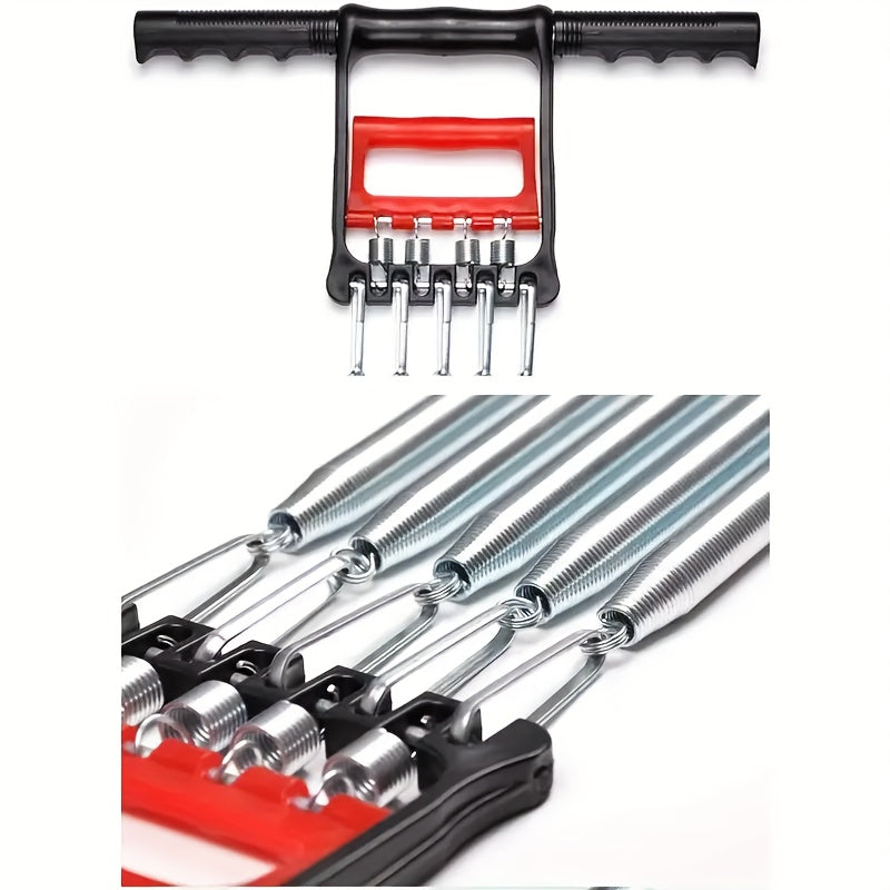 Versatile Stainless Steel Pedal Puller - Adjustable Resistance for Arm & Chest Muscle Training, Bodybuilding, Strength Workouts & Sit-ups