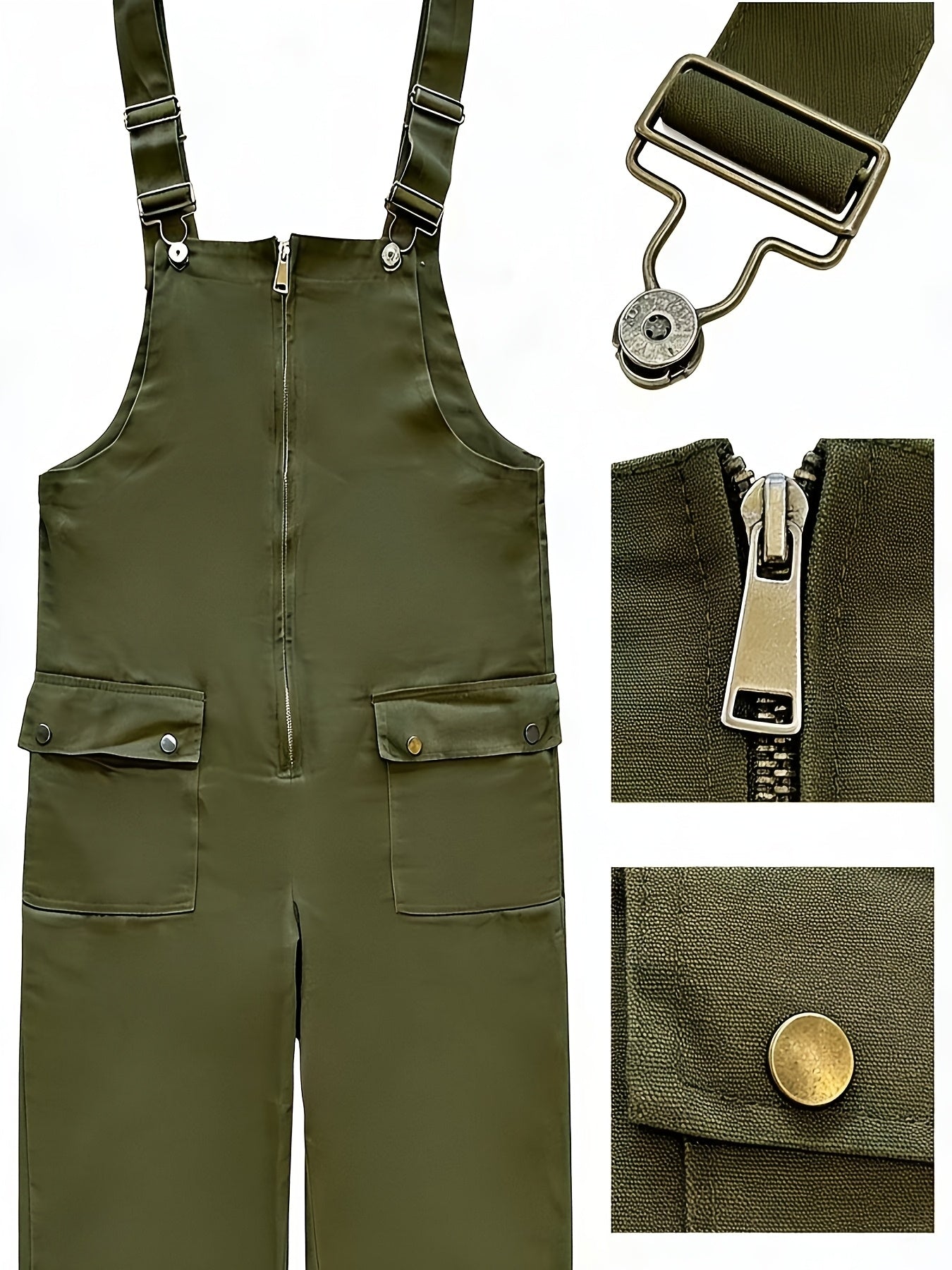 European And American Retro Men's Jumpsuits, New Loose And Casual Bib Pants for Spring And Autumn, Adjustable Shoulder Straps, Long Front, Work Pants Loved By Farmers, Wear-resistant And Durable, Easily Cope with Various Jobs