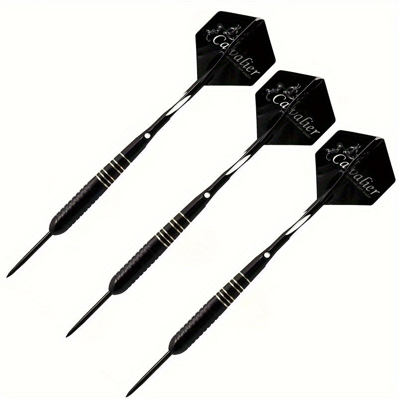 3pcs/set Professional Darts Free Carry Box 23g Total Length 16. 1.97inch Black Golden Color Steel Tip Darts With Aluminum Shaft Brass Dart Set With Steel Tip