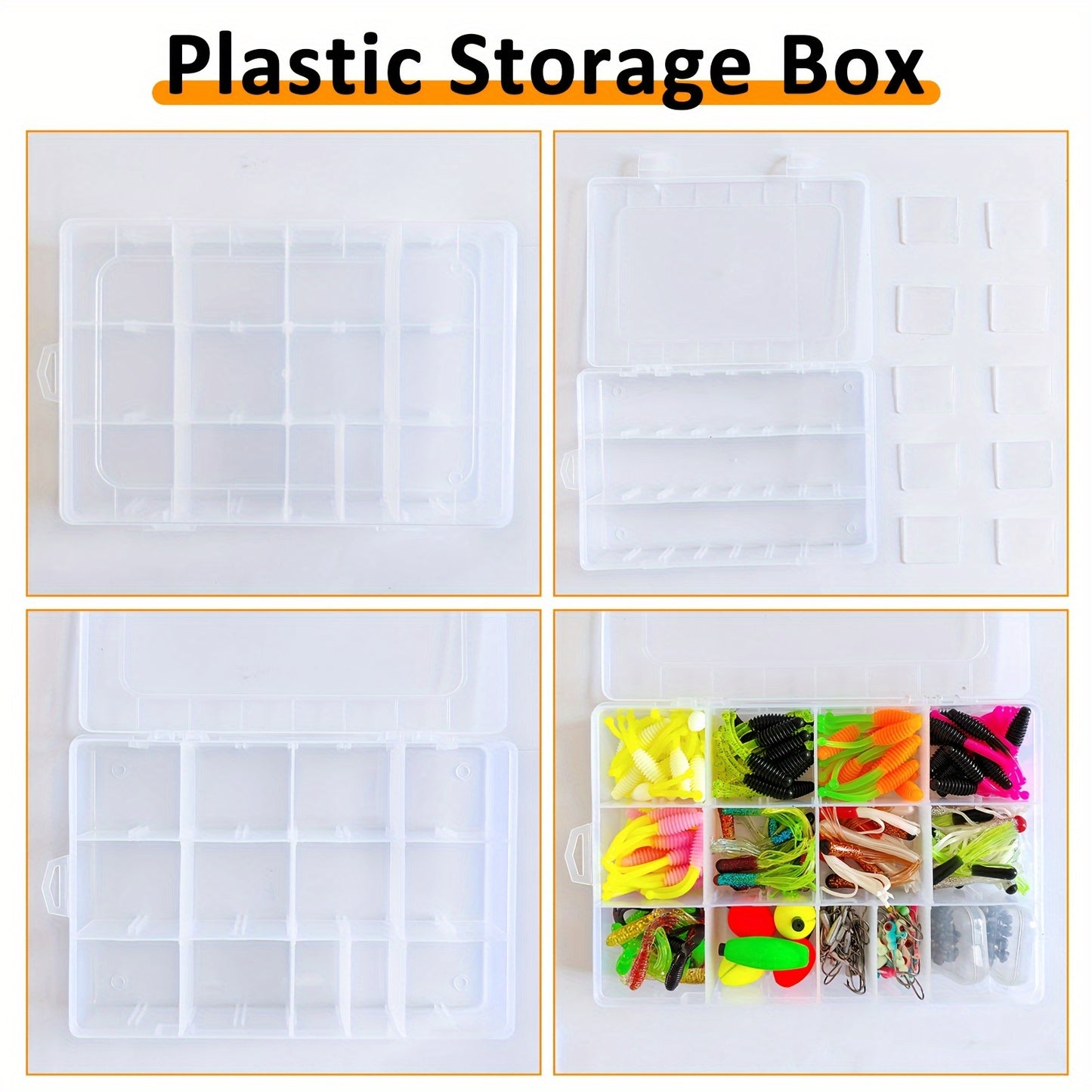 228pcs Crappie Lures Kit With Soft Plastic Paddle Tail, Tube Jig Heads, Split Shots, Peg Floats Crappie Lures Jigs Accessories For Crappie Trout Bass Walleye