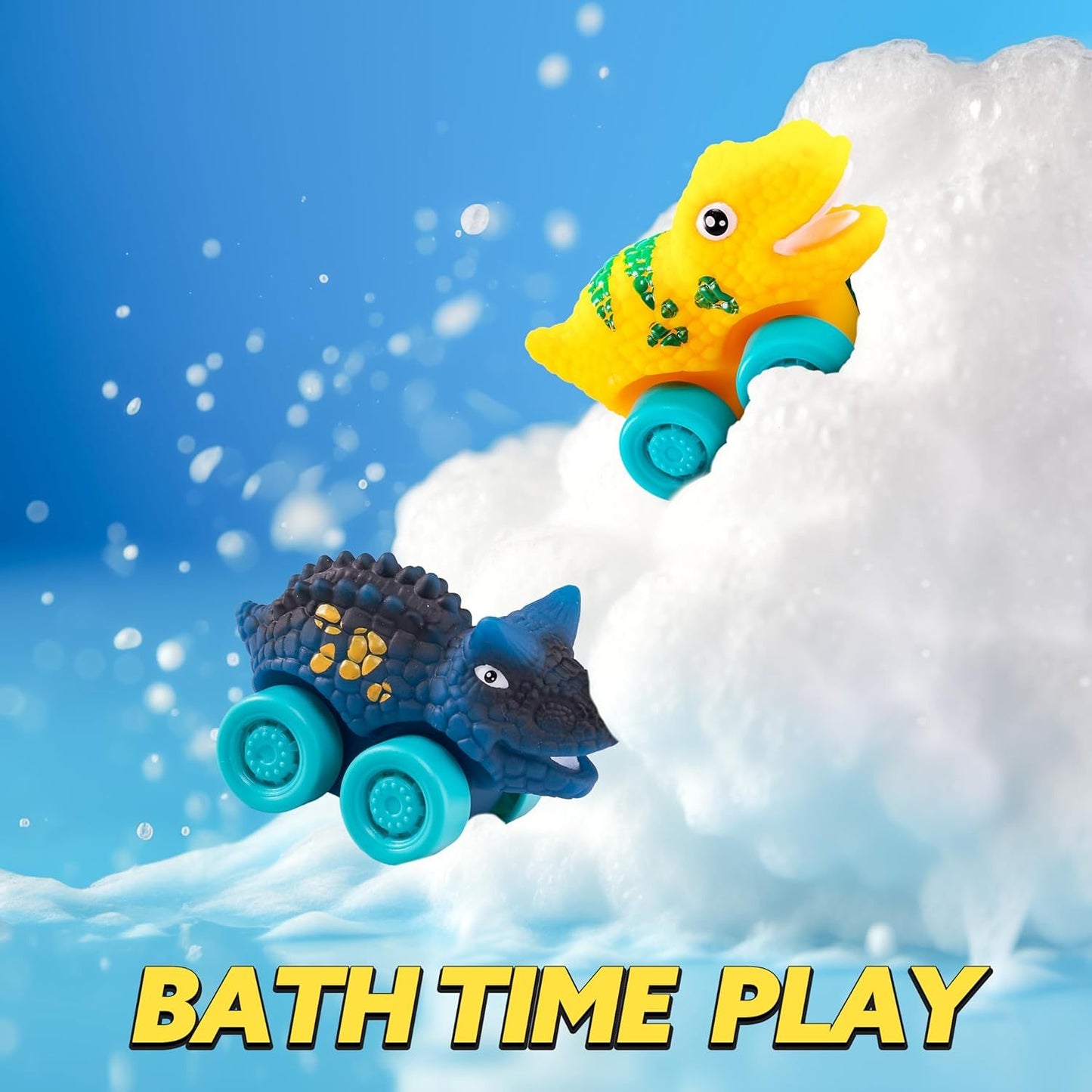 Dinosaur Truck toy for Kids, Dinosaur Car Carrier Truck with 6 Rubber Car Vehicles, Birthday Party Gifts with Music & Lights for boys and girls