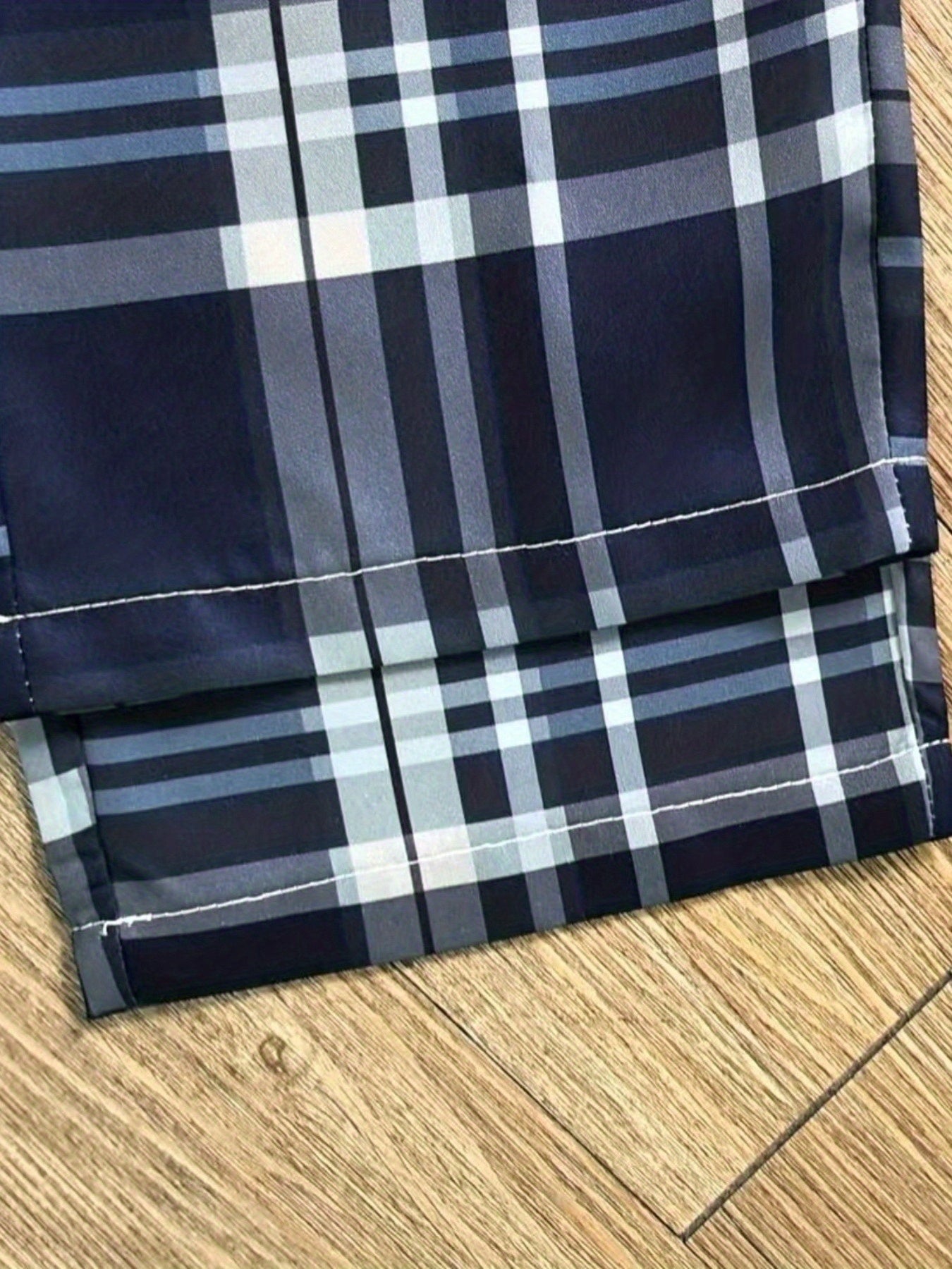 4-Pc Men'S Casual Plaid Pants - Non-Stretch Trousers with Drawstring Waist, Regular Fit All-Season Formal & Everyday Pants for Office, Casual Attire - Available in