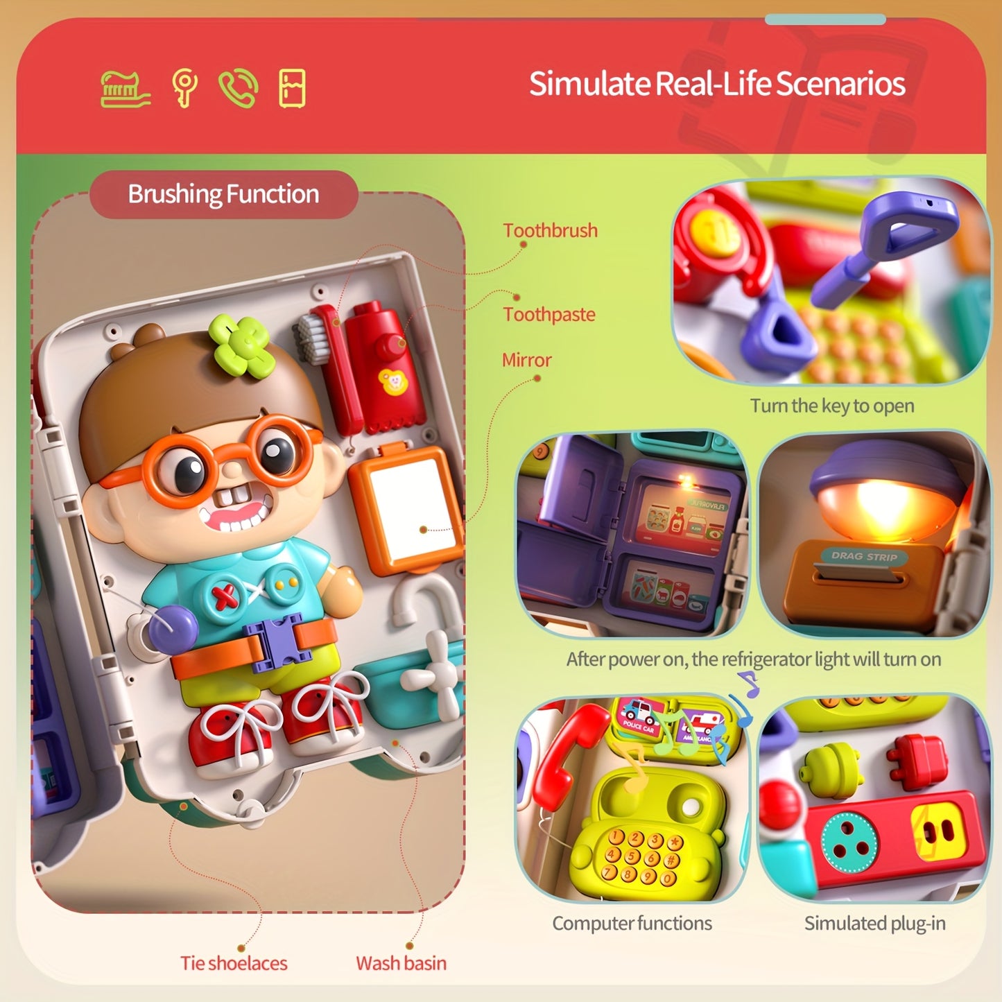 Busy Board Montessori Toys Gifts For 1 2 Year Old Boys, Early Educational Montessori Toys For Toddler 1-3, Birthday Gifts Toy For 1 2 Year Old Boys, Ideas 1 2 Year Old Boys Birthday Gift Toy