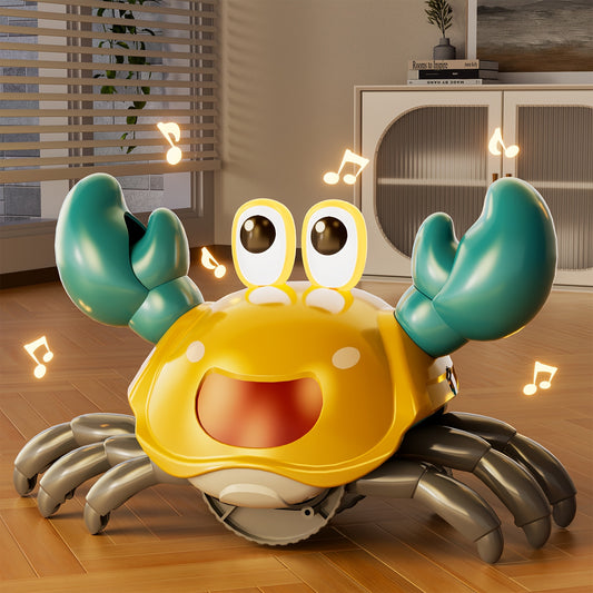 Dancing Crab Toy with Music & Lights - Interactive Crawling Crab for Kids, USB Rechargeable, Vibrant Colors, Perfect Birthday Gift for Girls & Boys, Interactive Playtime, Playful Design, Smooth Movement