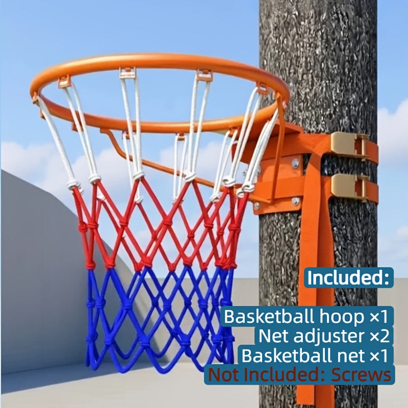Drill-Free Portable Hoop Outdoor Iron Set With Free Accessories Pro Home Use