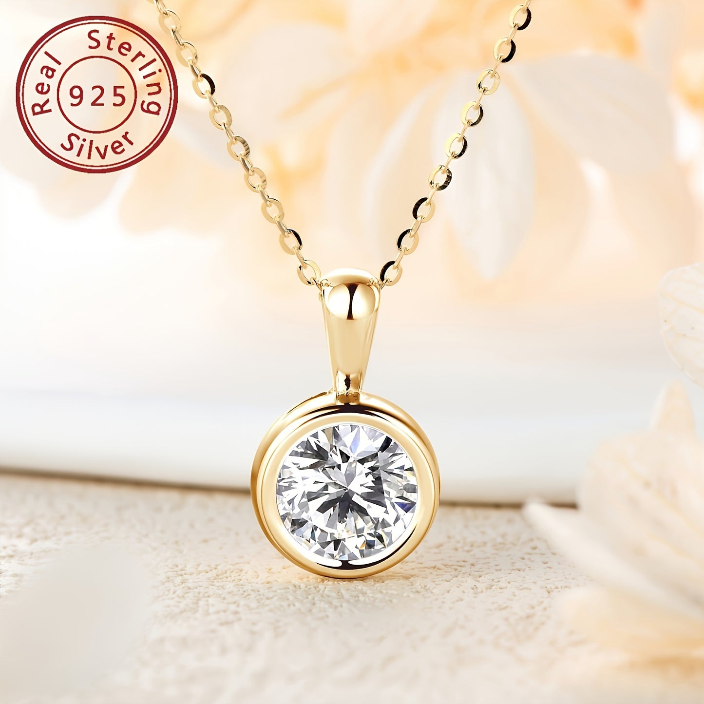 S925 Silvery 1/2 Carat moissanite Pendant Necklace High-quality Elegant And Gorgeous Unisex Fashion Pendant Necklace 925 Silvery Chain moissanite Jewelry Perfect Gift For Daily Wear, Parties, Birthdays, Anniversaries, Friends