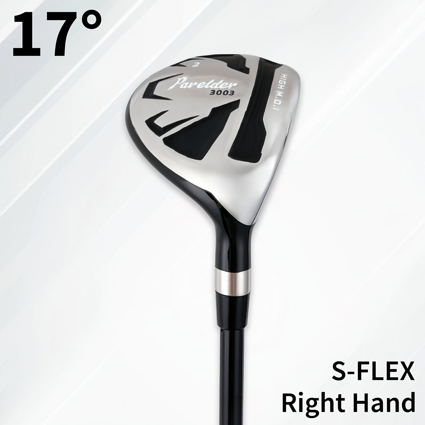 1 Parelder Men's Right Hand Golf Hybrid | Lofts 17°/20°/23°/26° | S/R Flex with Premium Rubber Grips and Carbon Fiber Shaft |, Aerodynamic Design for Max Distance & Forgiveness