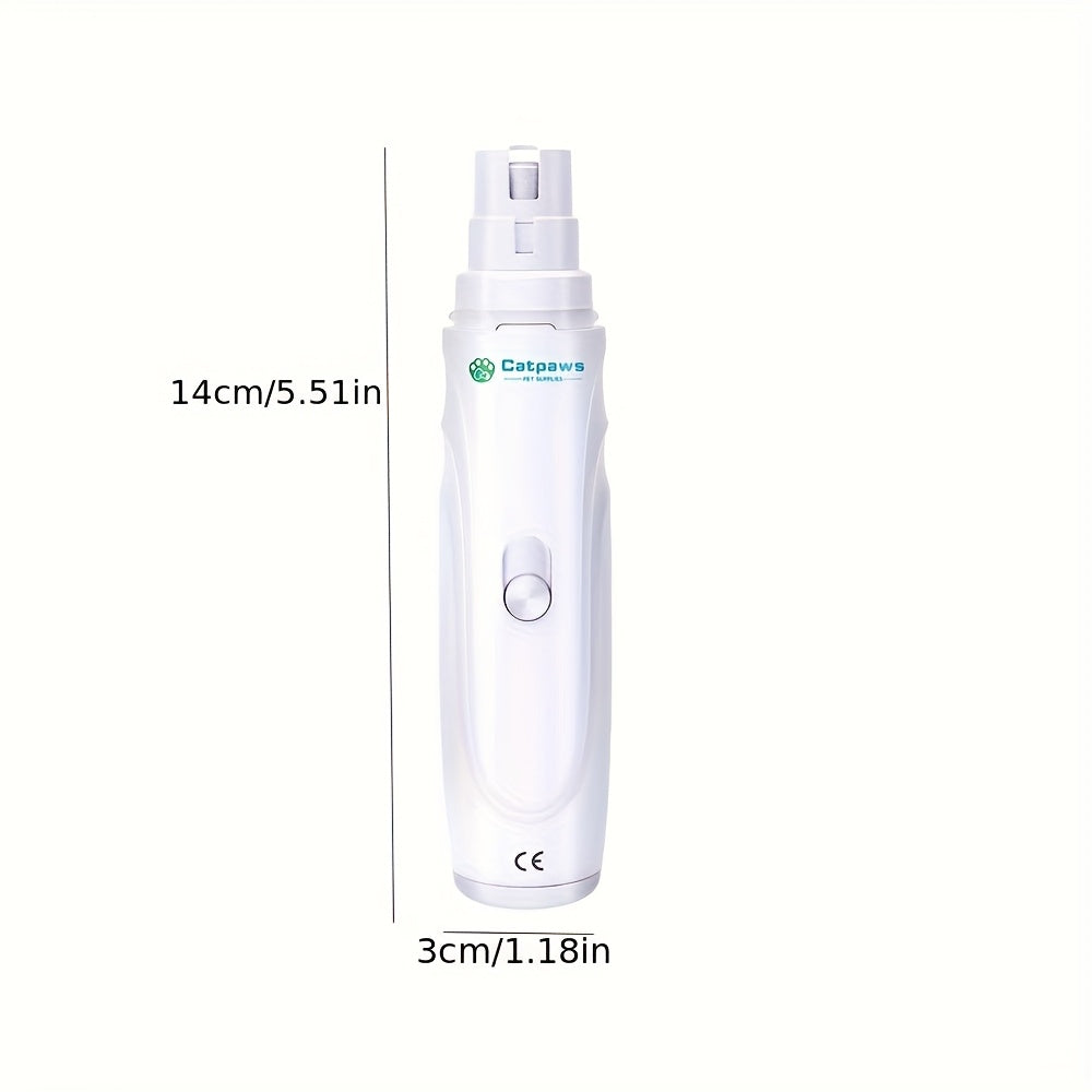Electric Pet Nail Grinder, Electric Dog Nail Scissors, Quiet Electric Dog And Cat Claw Nail Trimmer Tool. Safe And Convenient Beauty, Dog Nail Trimmer, Smooth Metal Surface, Smooth Operation, No Battery