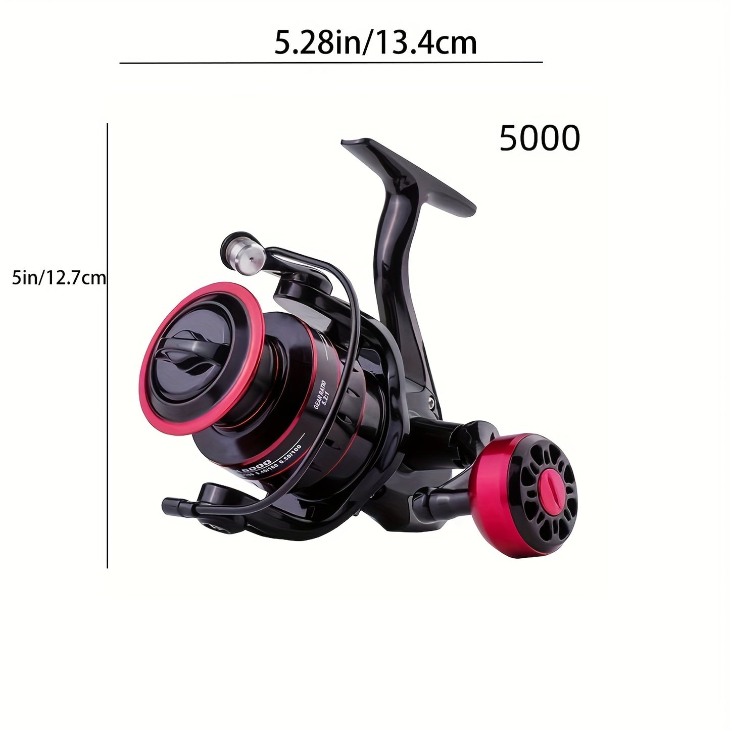 1pc Heavy-Duty 10kg/22LB Max Resistance Fishing Reel - High-Speed Saltwater & Carp Fishing Spinning Wheel with EVA Comfort Grip, Stainless Spool - Ideal for Large Fish, Anglers, and Heavy-Catch Adventures (Black)